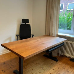 Kundenprojekt: Schreibtischplatte Eiche 180x80x5 cm!